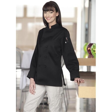 Nathan Caleb Sedona Chef Coat in Black - xSmall NA141451